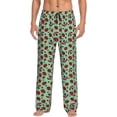 thumbnail image 5 of Mens Pajama Pants, Ladybugs 3 Soft Sleep & Lounge Pants for Men, Cuteness Casual PJ Bottoms Pants with Pockets, 5 of 7