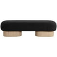 thumbnail image 4 of Meridian Furniture Robertson Black Boucle Fabric Bench, 4 of 17