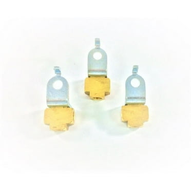 3-Way Female Brake Line Tee for 3/16" Tube with Mounting Bracket (All 3/8"-24 threads) (Pack of 3)