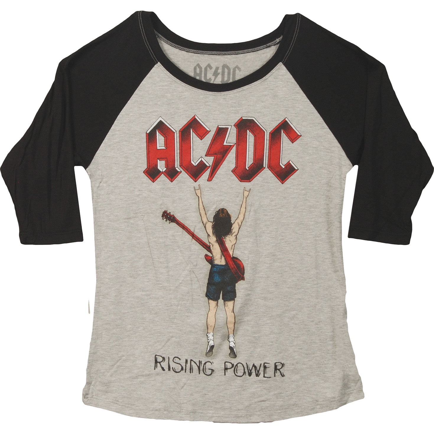 Acdc Ac Dc Rising Power Junior Top Black Grey Walmart Com Walmart Com