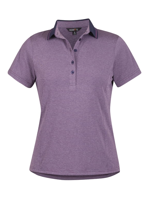 Kerrits Cool Tempo Polo Shirt (Magenta/Aurora, XS)