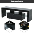 thumbnail image 5 of Seizeen Black TV Stand, Modern Led TV Stand Cabinet with 4 Light Modes, TV Console Table for 55 Inch TV with Drawer, Entertainment Center with Adjustable Led Lights, 5 of 10