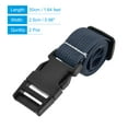 thumbnail image 2 of 1x20 Inch Utility Strap with Buckle Polyester Belt for Packing (Navy Blue, 2 Pack), 2 of 5