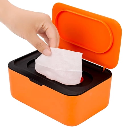 ACDANC Baby Wipes Dispenser Wipe Holder for Baby & Adult Keeps Wet Tissue Fresh Non-Slip Wipes Case Easy Open & Close Flushable Wipe Container with Sealing Design Lid