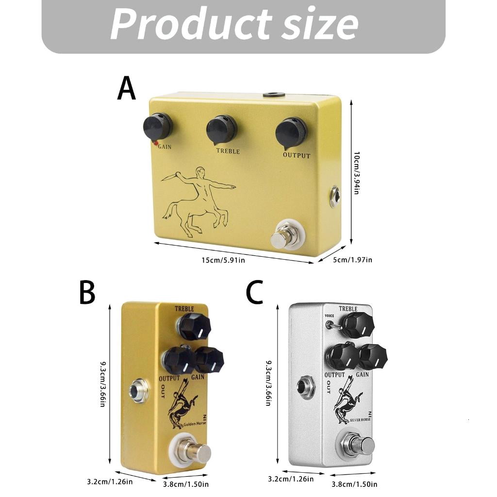 Yihuala Premium Overdrives Guitar Effects Pedal Multipurpose Overdrives Pedal With Metal Case And Standard 6.35mm Input Output