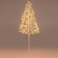 thumbnail image 2 of Costway 5 FT Lighted Birch Tree with 240 Warm White Light LED Lights, Weighted Base, 2 of 10