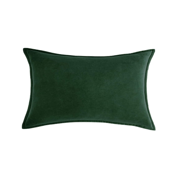 Rectangular Cotton Velvet Pillowcases Pack of 2 Solid Colors (With/Without Inserts) (Double Sided)
