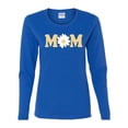 thumbnail image 2 of Wild Bobby, Mom Daisy Mother's Day Womens Graphic Long Sleeve Tee, Royal, Medium, 2 of 6