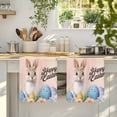thumbnail image 4 of Happy Easter Kitchen Towels Set of 4, Spring Watercolor Bunny Eggs Flowers Pink Absorbent Dish Towels for Kitchen, Microfiber Hand Towel, Quick Drying Tea Towel for Cleaning Decorative Dishcloths, 4 of 7