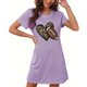 thumbnail image 1 of Camisón corto de mujer, vestido de largo medio con estampado de moda, camisón corto extragrande de mujer, camisón de manga corta con estampado de pecho a la moda, camisón de mujer, 1 of 6