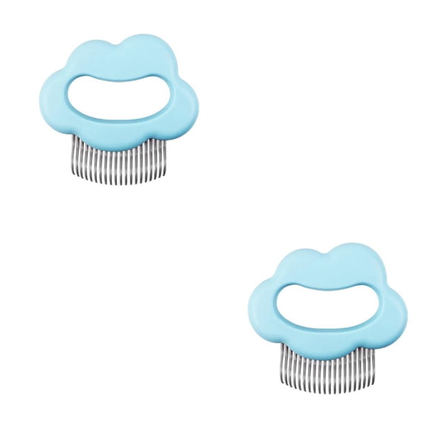 Methold Suministros para mascotas, peine para gatos, depilación, cepillo para el pelo en forma de concha, accesorios de aseo, suministros de limpieza, Type2 NO2 Methold CBP221991