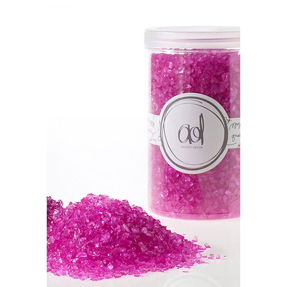 Crushed Glass 24Mm 46oz Hot Pink Vase Fillers Glass Pieces in 4Lb Plastic Container Walmart