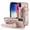 Rosegold, variant on TECH CIRCLE For iPhone XS/X Case with Wrist Band, Luxury PU Leather Kickstand Full-Body Shockproof Protective Bumper Women Girl Back Cover for Apple iPhone XS/X 5.8",Rosegold