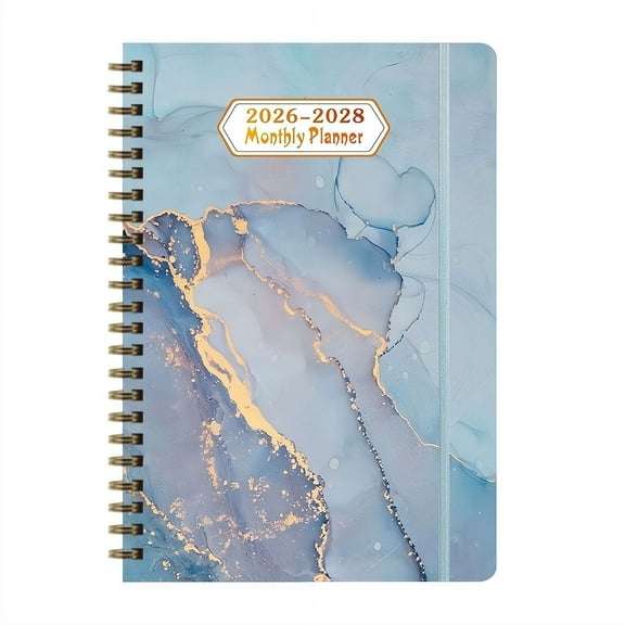 2026-2028 Monthly Planner/Calendar - 3 Year Monthly Planner 2026-2028, Jan. 26 - Dec. 28, 36 Enterprise Inner Tabs Months & with Binding, Colorful Pocket,Twin-wire Calendar UUDB