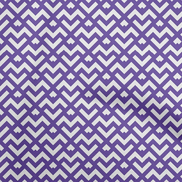 oneOone Tissu Polyester Spandex Violet Rayé Diagonal Projets de Couture Tissu Imprimé au Mètre 56 Pouces de Large