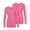 Heather Fuchsia, variant on Underscrubs for Women Multi Color 2 Pack - Long Sleeve Underscrub Comfort Tee