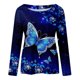 thumbnail image 5 of Camisas Para Mujer Moda Manga Larga Cuello Redondo Blusa Estampada Otoño Causal Pullover Tops Odeerbi ODB127892, 5 of 5