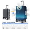 thumbnail image 4 of Susaid Night Sky Moon Dolphin Print Elastic Washable Suitcase Cover with Hidden Zipper, Fits 18-32 Inch Luggage for Protection During Travel-X-Large, 4 of 7