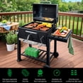 thumbnail image 3 of Asador de Carbon JARDIMEX Ahumador Portatil con Ruedas Termometro Analogo Parrilla de Acero Inoxidable Asadores de Carne Jardin JARDIMEX Con Parrilla Acero Carne Practico, 3 of 7