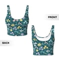thumbnail image 5 of Picia Floral Sports Bra for Women,Padded Strappy Sports Bras Medium Support Yoga Bra with Removable Cups,Running Yoga Bra-X-Large, 5 of 9