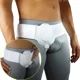 thumbnail image 4 of Cinturón de hernia con bolsa para hernia izquierda o derecha, soporte para aliviar el dolor de ingle con almohadillas de compresión extraíbles, ajustable, deportivo, 4 of 6
