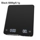 thumbnail image 4 of DQrwqpou Smart Digital Scale Temporizador Portátil Balanza Gadgets (5000g/0.1g Negro), 4 of 9