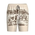 thumbnail image 3 of Picia Cows On The Farm Pajama Shorts for Men, Men's Pajama Bottoms, Sleepwear,Short Pajama Pants-4X-Large, 3 of 9