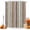 Terracotta, variant on Orange Green Striped Shower Curtains for Bathroom, Modern Vintage Stripes Farmhouse Waterproof Fabric Shower Curtain, Decorative Bathroom Curtain for Bathtub, 72"x72", No Hooks Included