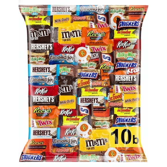 Chocolate Variety Pack, Assorted Individually Wrapped Candy-10 pound