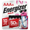 Energizer MAX AAA Batteries (4 Pack), Triple A Alkaline Batteries