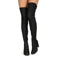 thumbnail image 2 of Women Almond Toe Chunky Over The Knee Boot 19506, 2 of 4