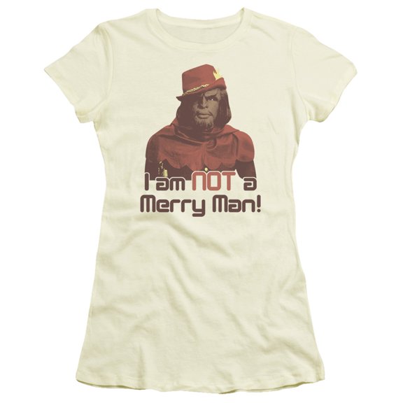 Star Trek - Not Merry - Juniors Teen Girls Cap Sleeve Shirt - Medium