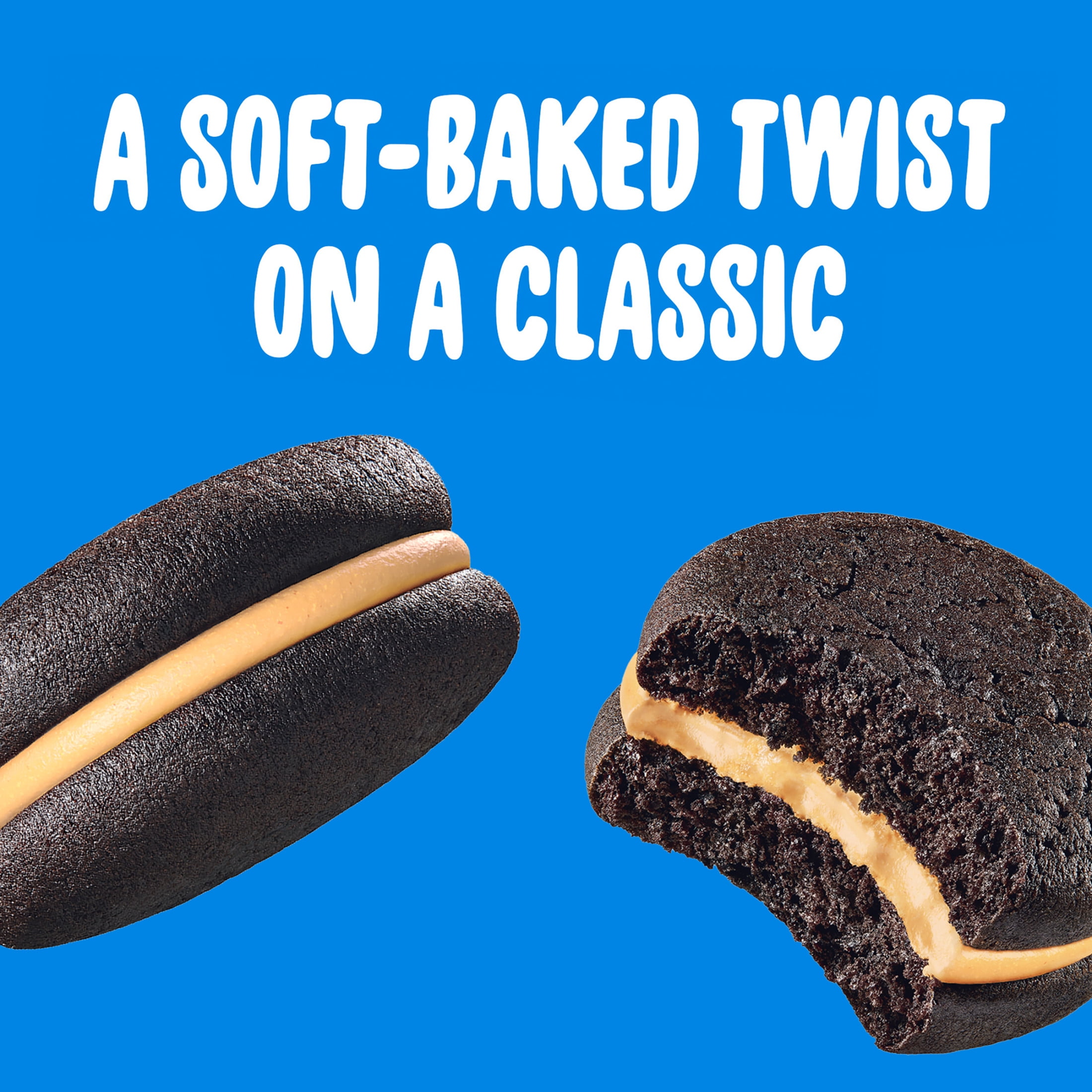 OREO Peanut Butter Creme Cakesters Soft Snack Cakes, 5 - 2.02 oz Snack Packs