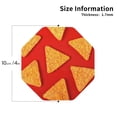 thumbnail image 2 of Honeii Tortilla chips Print Leather Coaster Set of 4, Ideal for Safeguarding Your Furniture from Drinks Spills and Effortless cleanup-Octagon, 2 of 6