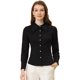 thumbnail image 1 of Camisa de Chifón de Manga Larga Allegra K con Cuello En Punta para Mujer Negro L, 1 of 5