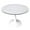 White, variant on LeisureMod Round Dining Table Modern 40" MDF Wood Tabletop with Steel Pedestal Base for Kitchen and Living Room Bristol Series in Black