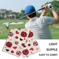 thumbnail image 5 of Yuyamidu Cute Ladybug Golf Towel Heart Large Golf Towels Coral Velvet Golf Accessories Soft Comfortable Fabric Lightweight and Easy to Carry for Outdoor Sports, 5 of 7