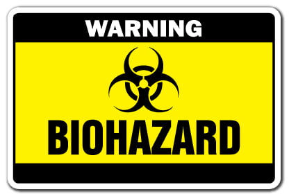 Warning Hazard External Sticker / Sign Toxic Danger Electric 