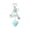 Blue, variant on YIEMEEN Romance Symbol Gift Keychain for Couples with Colorful Resin Design Bag Pendant
