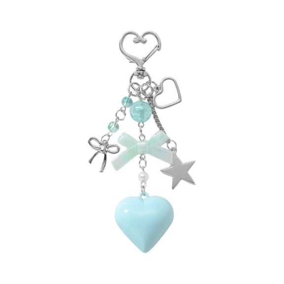YIEMEEN Romance Symbol Gift Keychain for Couples with Colorful Resin Design Bag Pendant