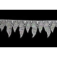 thumbnail image 2 of Lily 2.5" Black or White Sequins Leaf Guipure Beautiful Venice Lace Trim by Yard, 2 of 2