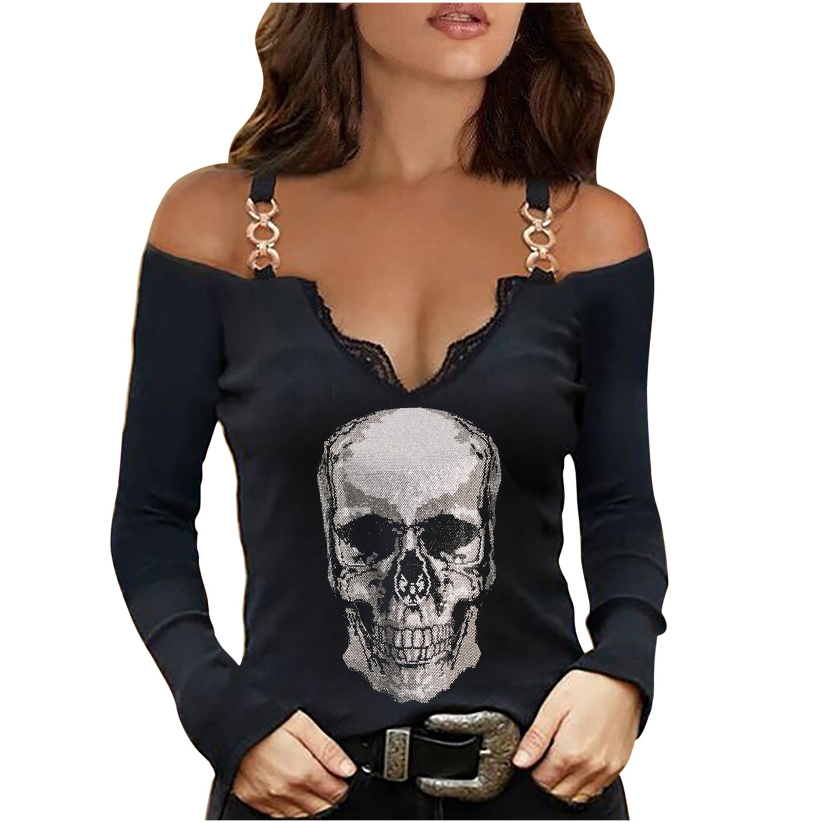 Going Out Tops For Women V-Neck Loose 