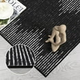 thumbnail image 3 of 4x6 Washable Rug for Living Room Bedroom Classroom Neutral Nursery Rugs Distressed Office Carpet Modern Striped Farmhouse Rugs Black Rug, 3 of 8