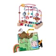 thumbnail image 4 of BELOVING Bead Maze Toy Animals Ages 3+ Spatial Reasoning Sensory Skills Developmental with cloth book, 4 of 9