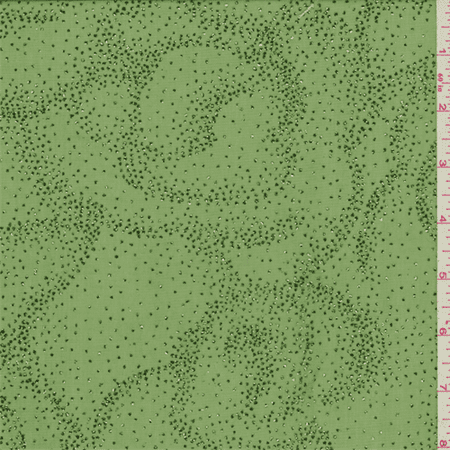 Spring Green Sparkle Mesh, Fabric By the Yard