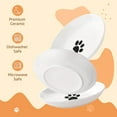 thumbnail image 6 of Monebena 1PCS Ceramic Cat Food Plates: Cat Wet Food Bowls/Whisker Fatigue Cat Dishes & Shallow Bowls for Kittens and Small Animals, 6 of 8