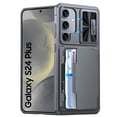 thumbnail image 1 of Oupeigar para Samsung Galaxy S24 Plus Funda de Teléfono con Soporte para Tarjetas RFID (Almacena 4 Tarjetas)&Cubierta de Cámara y Soporte, Funda de Silicona a Prueba de Golpes-gris, 1 of 9