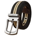 thumbnail image 1 of 1 Uds. Cinturón de lona con hebilla de aleación, cinturón tejido grueso y alargado, cinturón de ocio para exteriores, 1 of 6