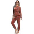 thumbnail image 1 of Warm Pajamas Fleece Top Trousers Round Neck Soft Pajamas Set, 1 of 5