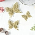thumbnail image 6 of ZhyrZng Christmas Tree Butterfly Ornaments,3D Glitter Hollow Butterfly Decorations Xmas Butterflies Wall Hanging Decor with Stems for Christmas Tree and Holiday Crafts, 9Pcs, 6 of 7